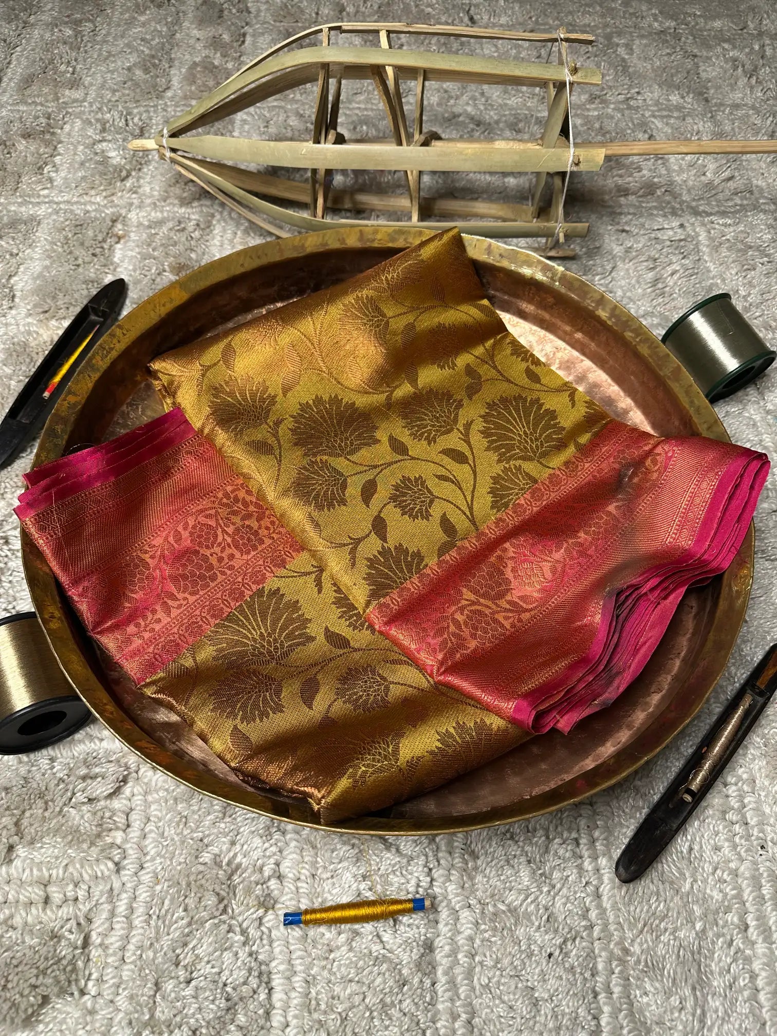 Eccentric zari weave Softsilk Banarasi saree