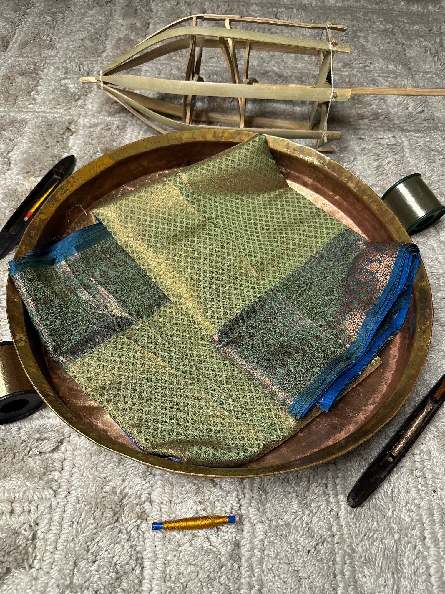 Eccentric zari weave Softsilk Banarasi saree