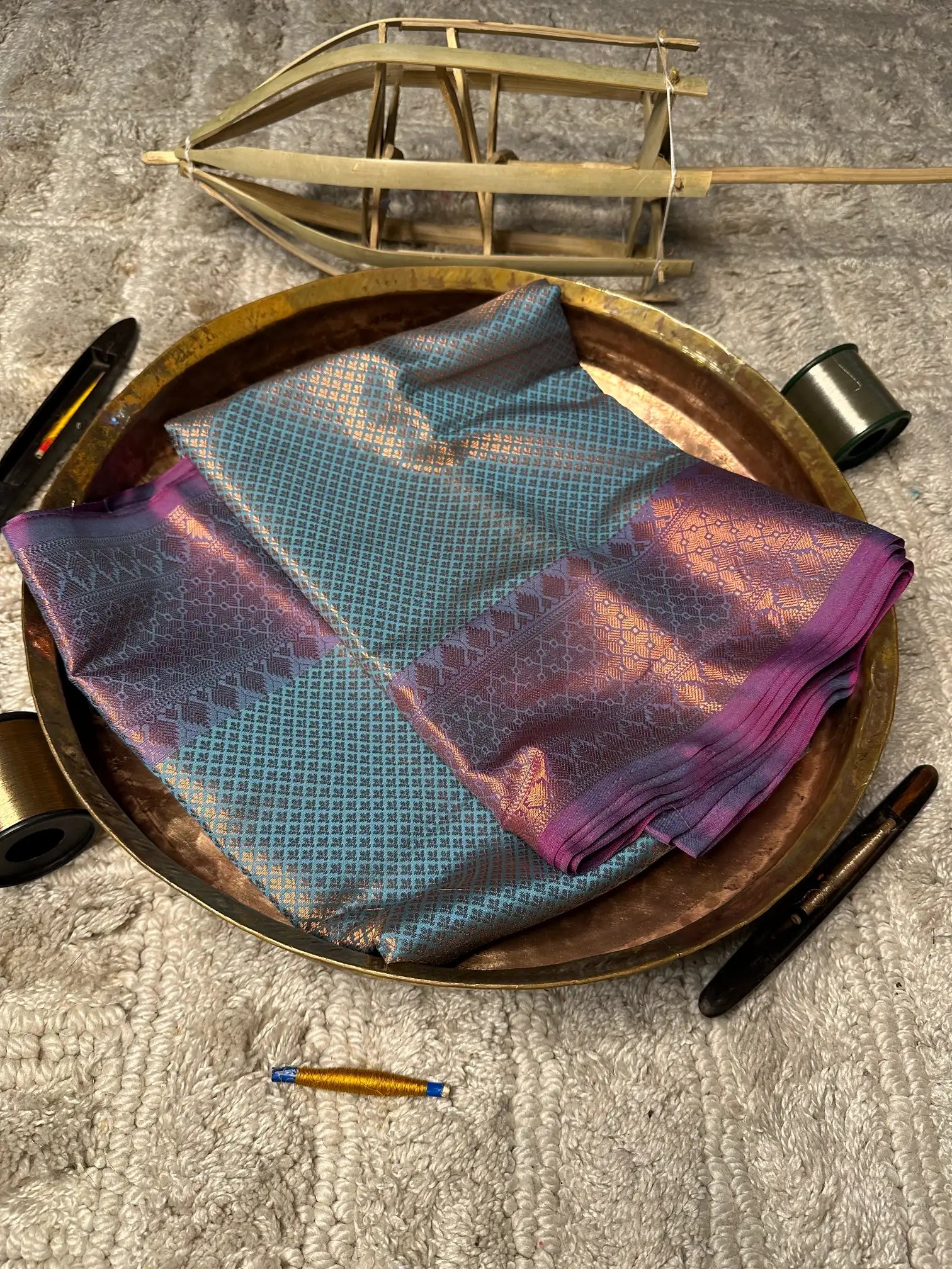 Eccentric zari weave Softsilk Banarasi saree