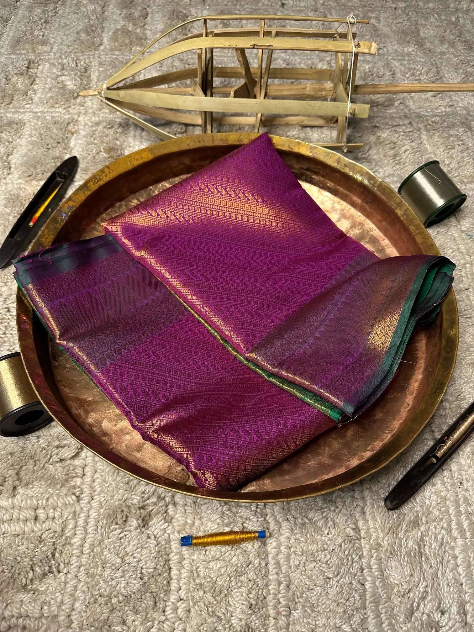 Eccentric zari weave Softsilk Banarasi saree
