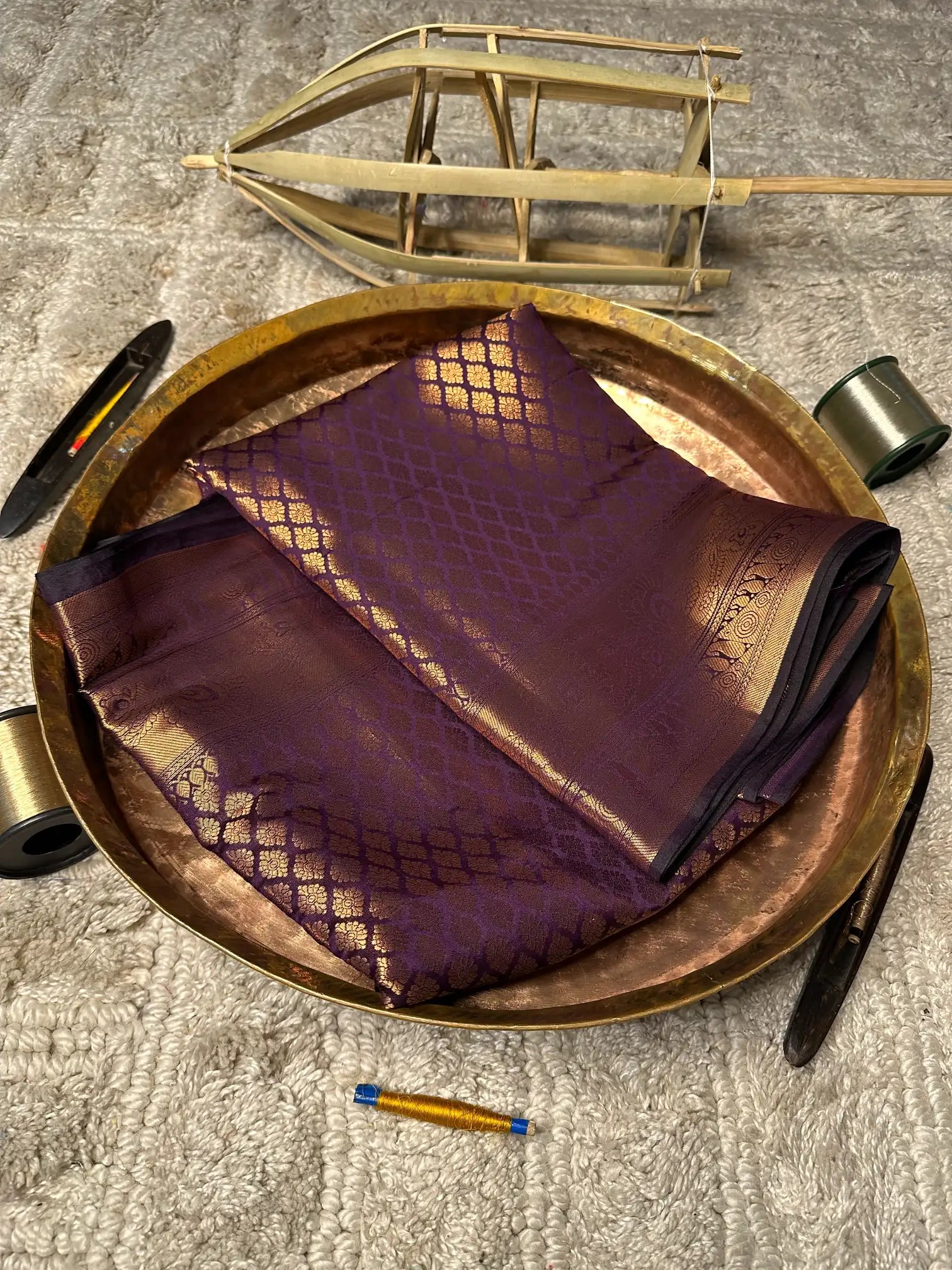Eccentric zari weave Softsilk Banarasi saree