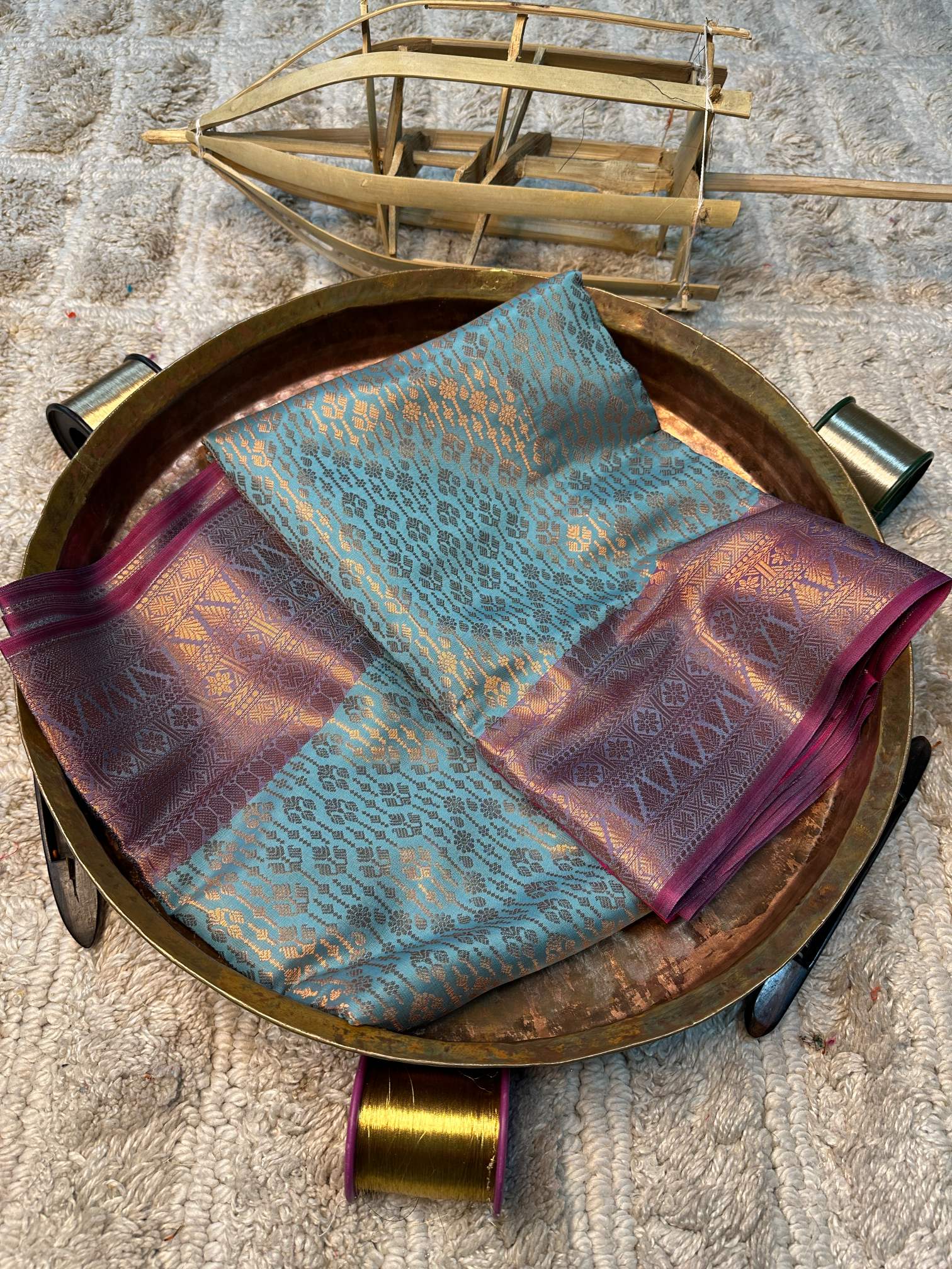 Eccentric zari weave Softsilk Banarasi saree