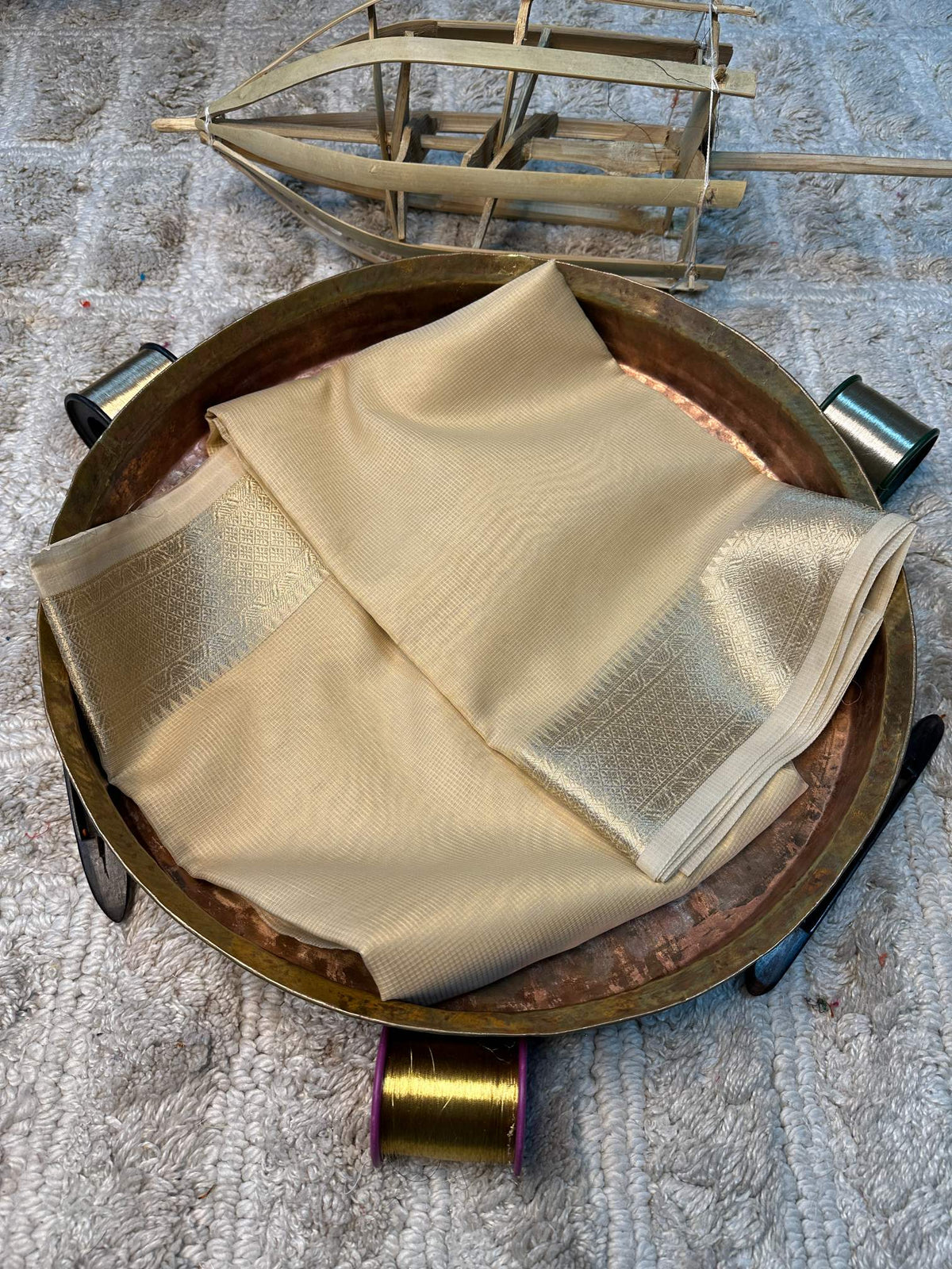 Eccentric zari weave Softsilk Banarasi saree