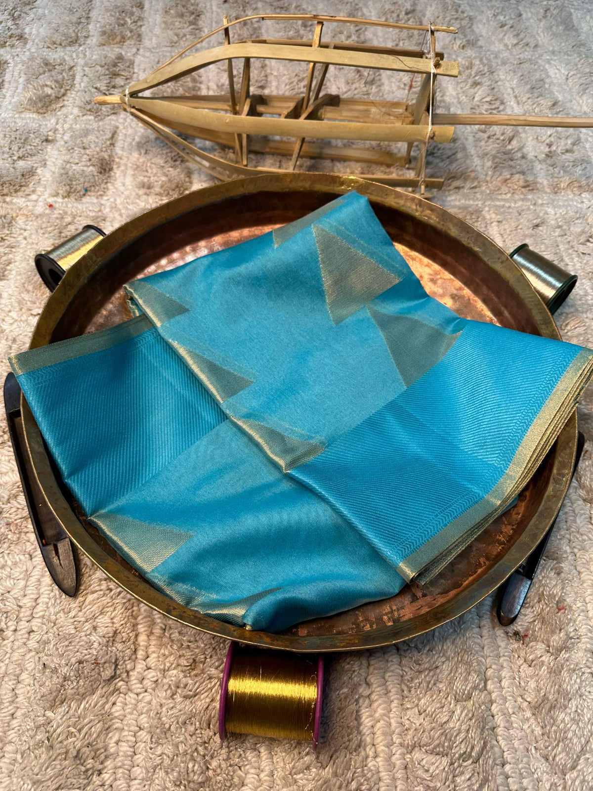 Soft Cotton Silk Rtique Zari Banarasi Saree