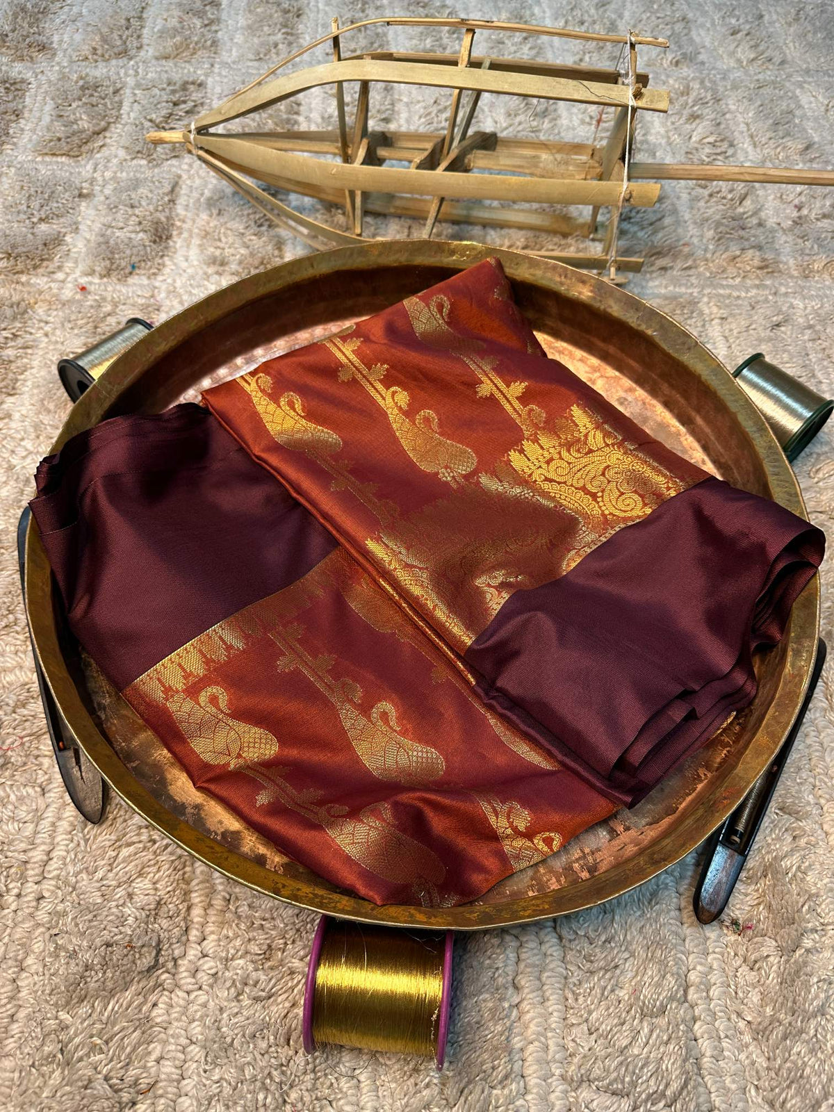 Eccentric zari weave Softsilk Banarasi saree