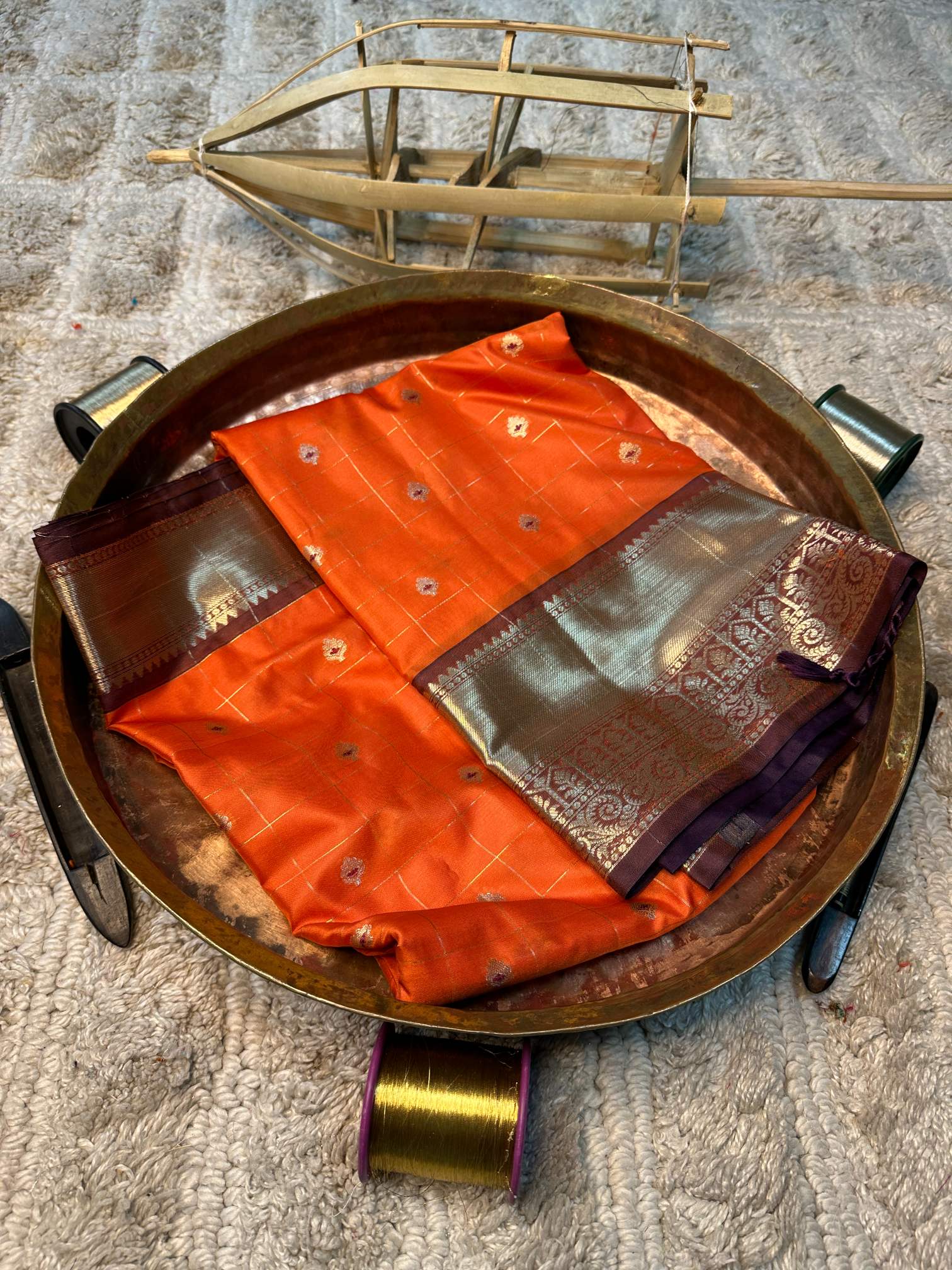 Eccentric zari weave Softsilk Banarasi saree