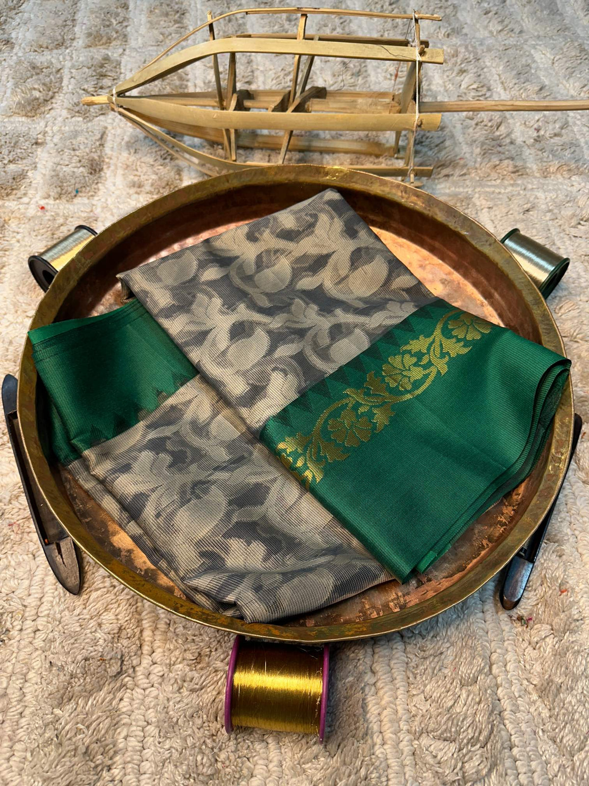 Eccentric zari weave Softsilk Banarasi saree