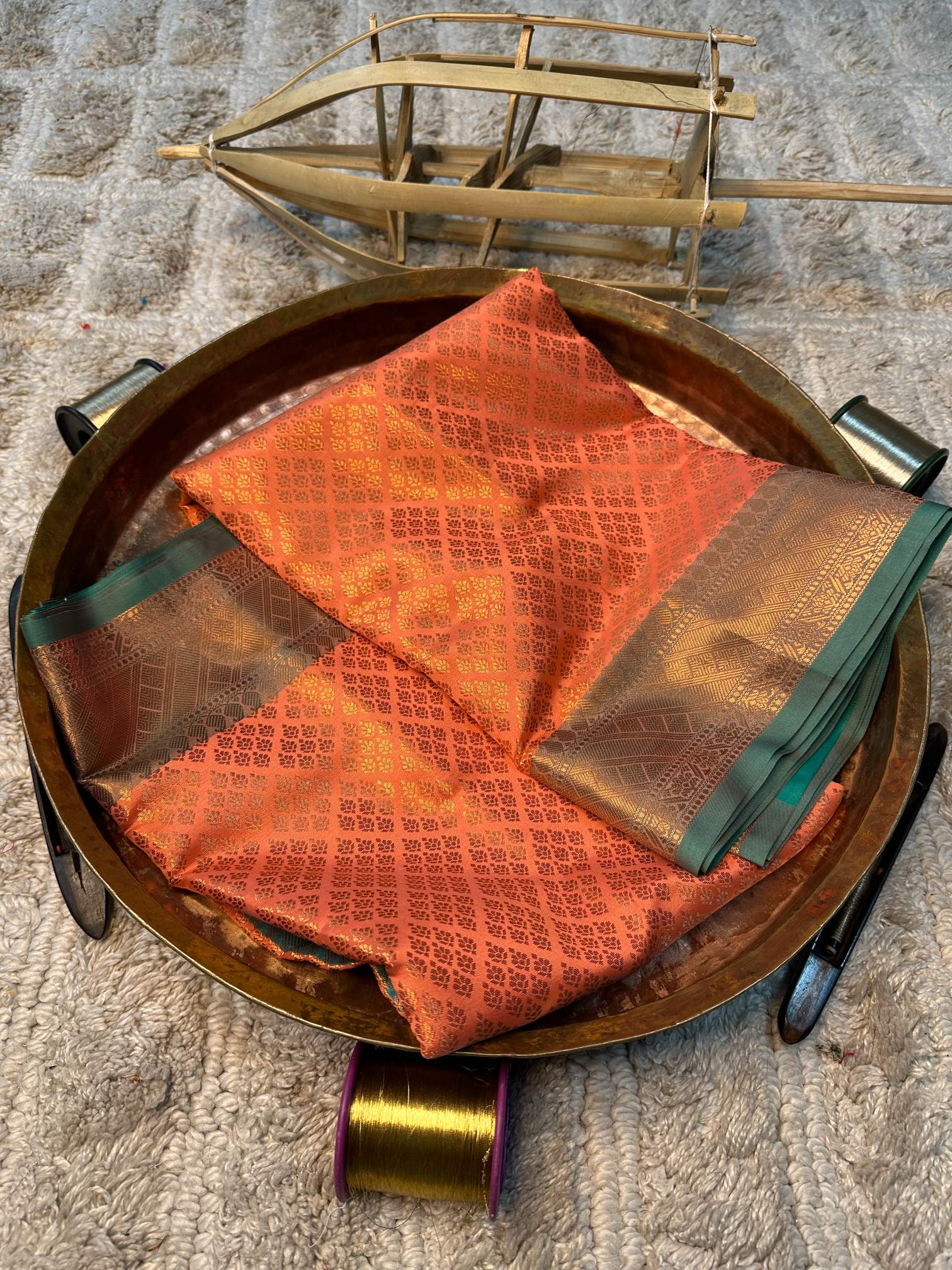 Soft Cotton Silk Rtique Zari Banarasi Saree
